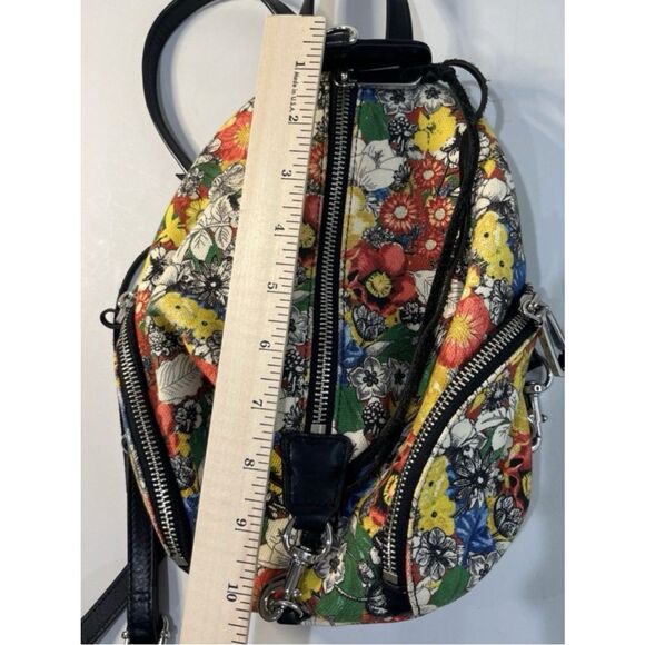 RARE~Rebecca Minkoff Julian Mini Convertible Floral Canvas Backpack main image 9